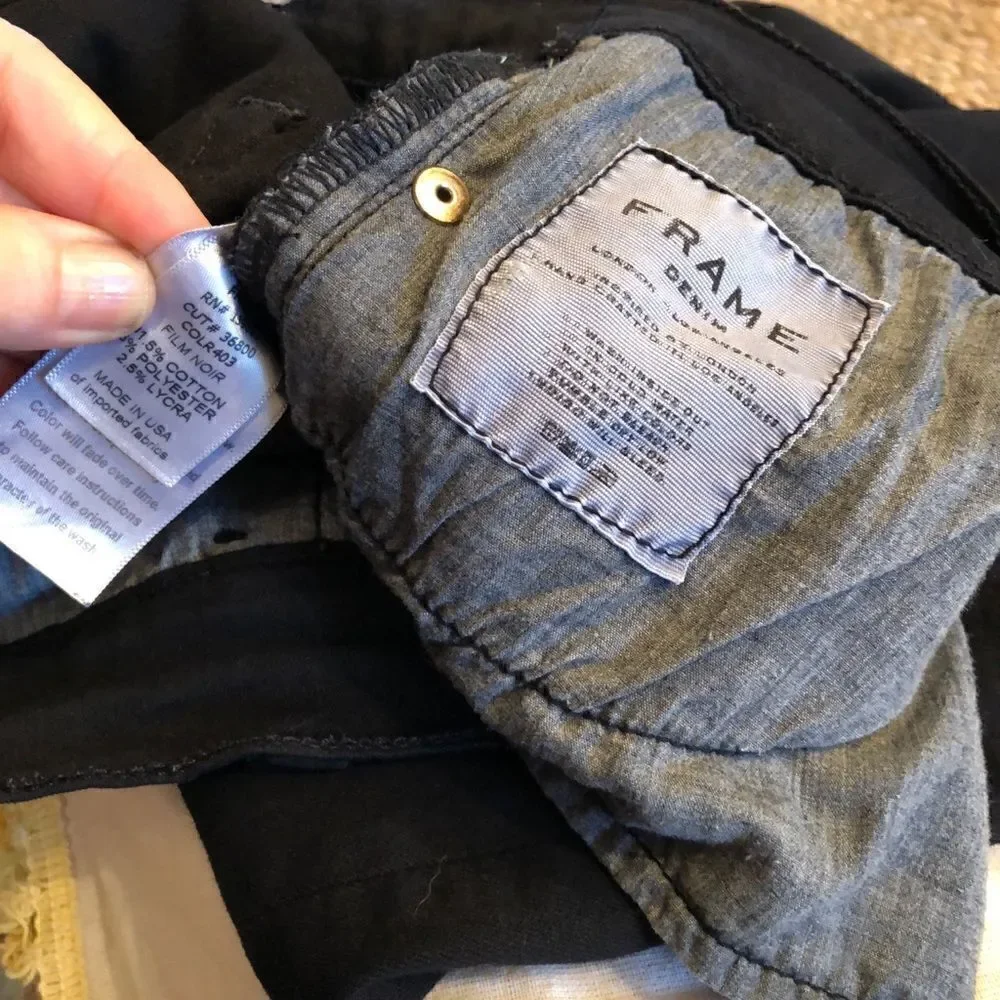NWOT Frame Denim Le Color Rip Skinny Jeans 30